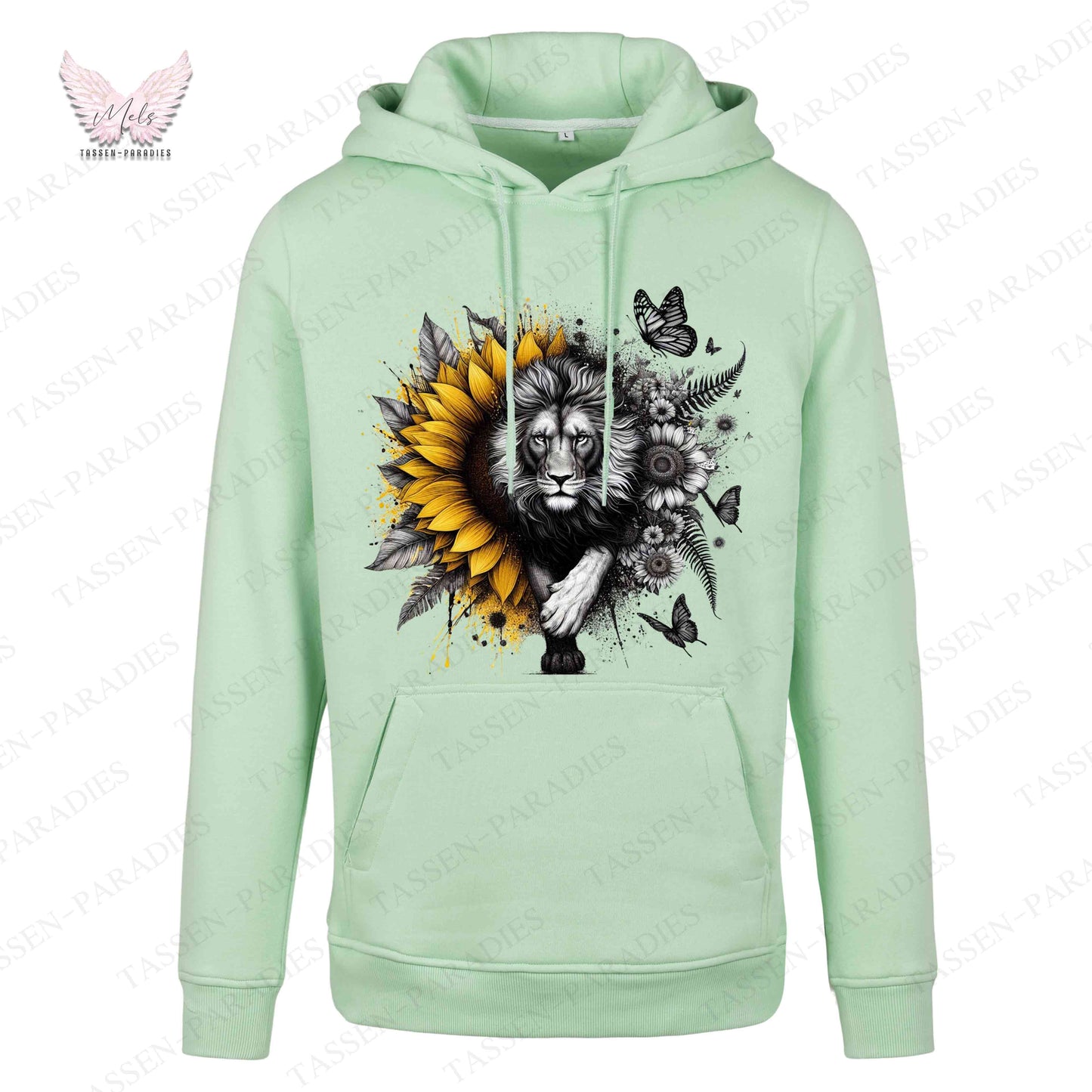 Hoodie mit Statement-Print – "LÖWE"