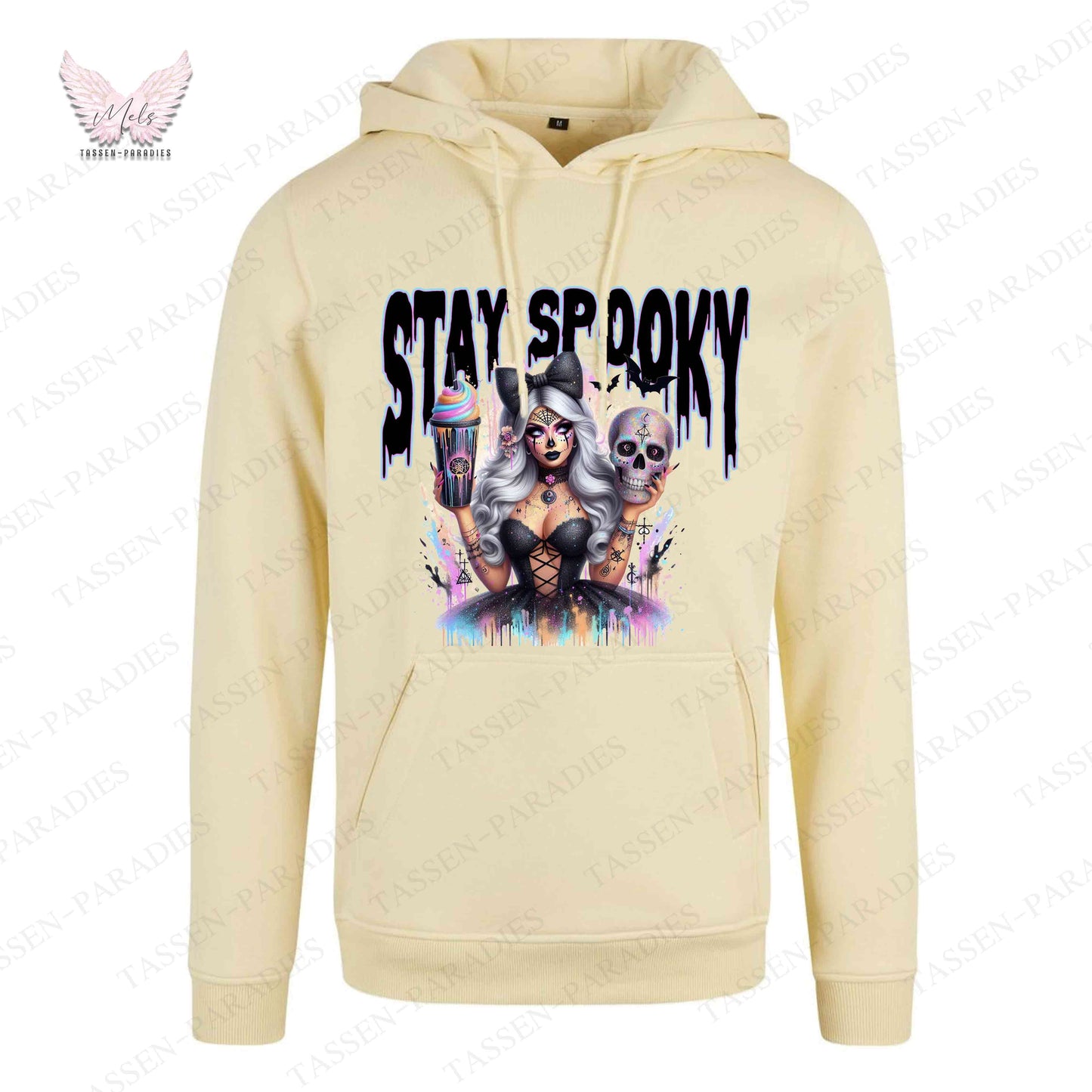 Hoodie mit Statement-Print – "STAY SPOOKY"