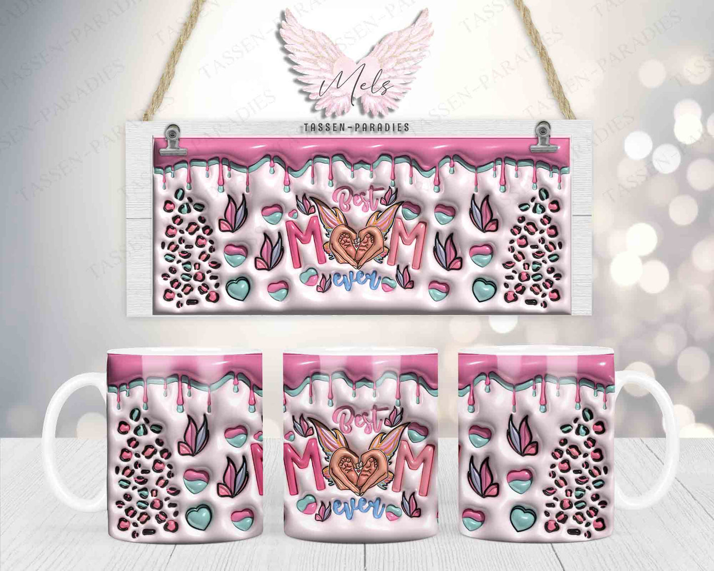 Best Mom - 3D-Bild - Tasse