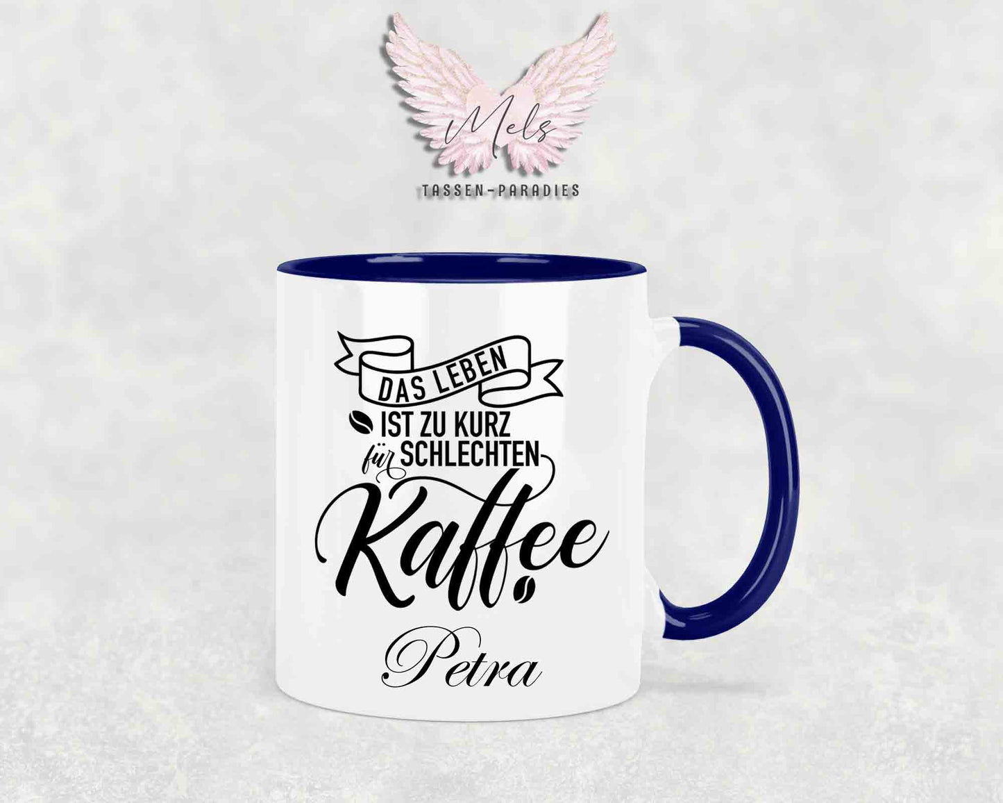 Das Leben ist ... - mit Bild - Personalisierte Tassen mit und ohne Name