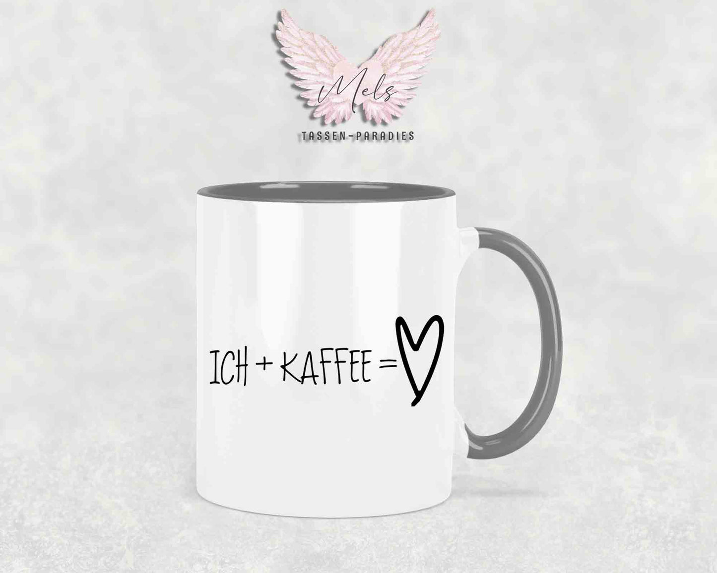 Ich + Kaffee = ... - mit Bild - Personalisierte Tassen mit und ohne Name