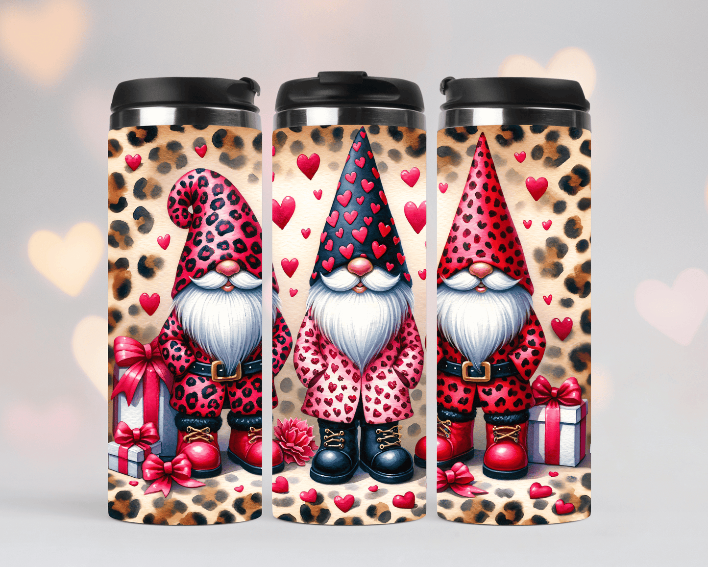 Thermobecher/Tumbler/Tasse Love – 3 Genom, Rot & Geschenk