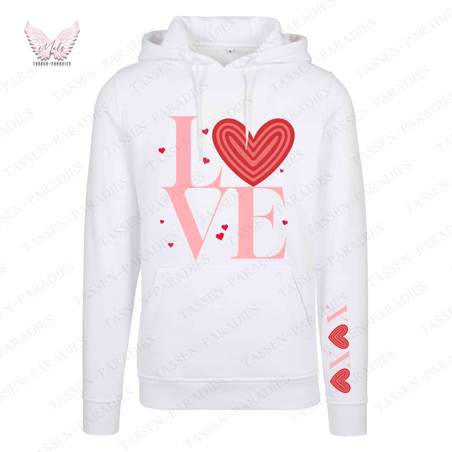 Hoodie mit Statement-Print – "LOVE"