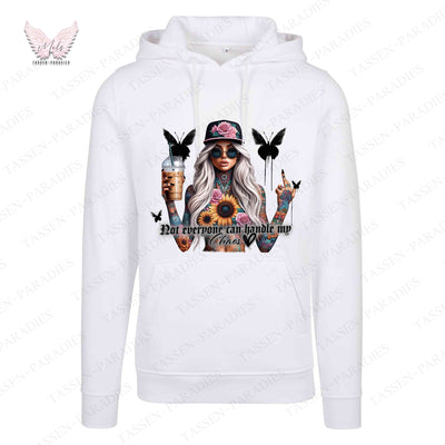 Hoodie mit Statement-Print – "Not everyone can handle my Chaos"