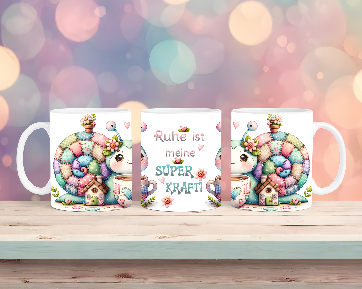 Tasse mit Schnecke & Spruch Ruhe ist meine Superkraft