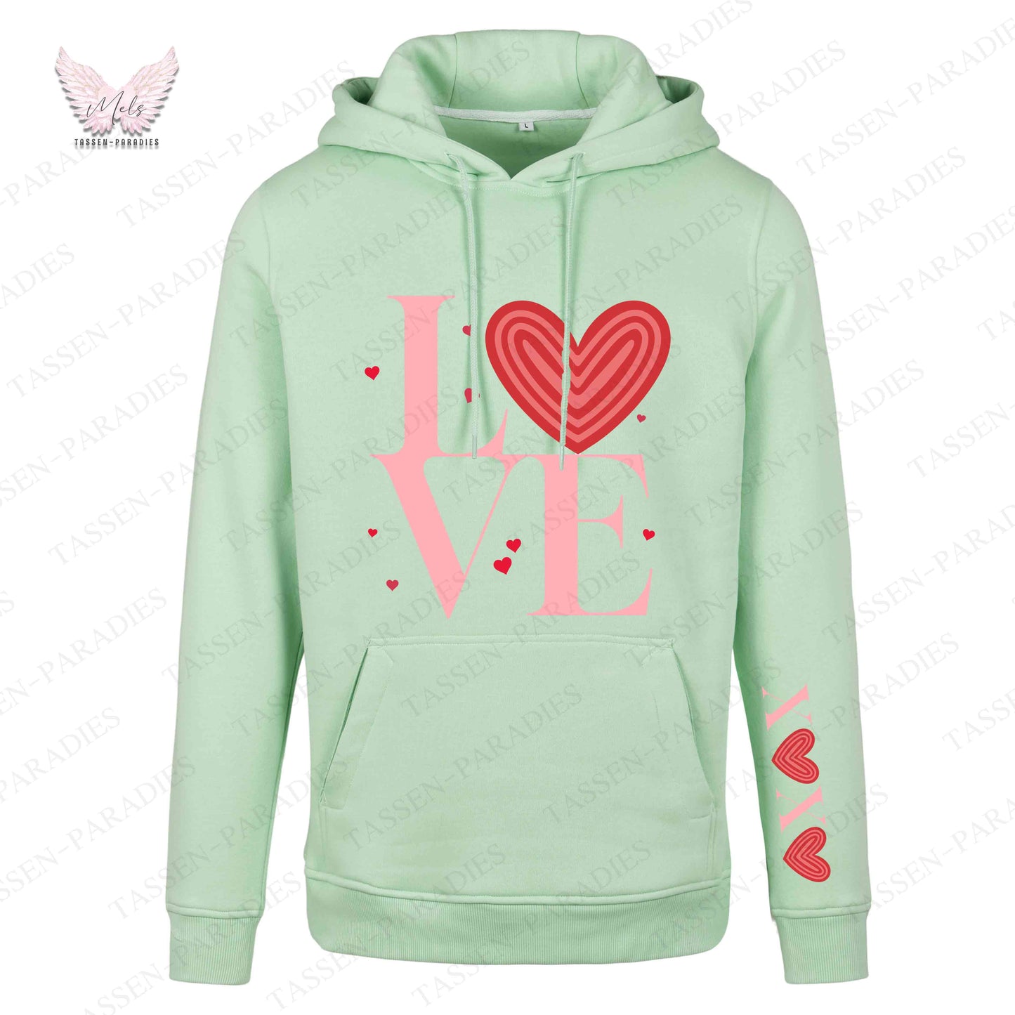 Hoodie mit Statement-Print – "LOVE"