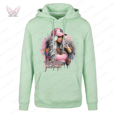 Hoodie mit Statement-Print – "DON´T WORRY!"
