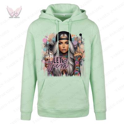 Hoodie mit Statement-Print – "LET Them"