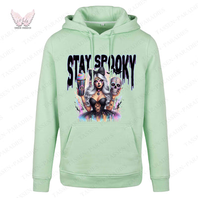 Hoodie mit Statement-Print – "STAY SPOOKY"
