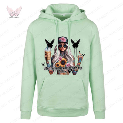 Hoodie mit Statement-Print – "Not everyone can handle my Chaos"