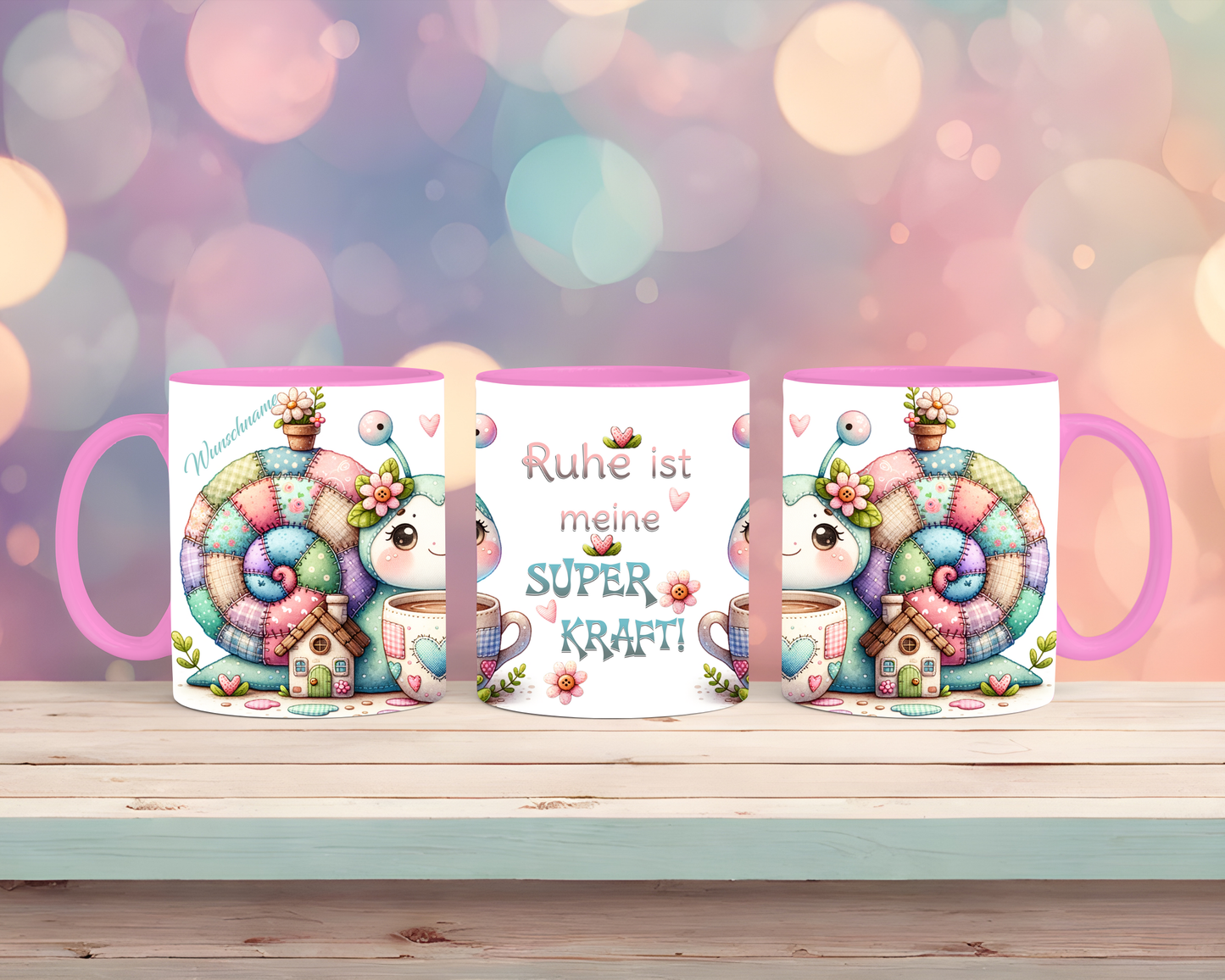 Tasse mit Schnecke & Spruch Ruhe ist meine Superkraft