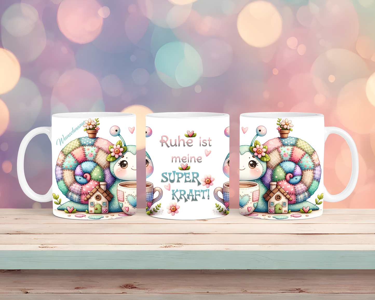Tasse mit Schnecke & Spruch Ruhe ist meine Superkraft
