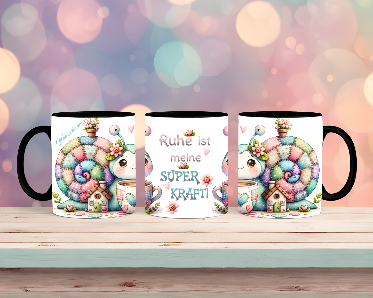Tasse mit Schnecke & Spruch Ruhe ist meine Superkraft