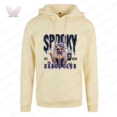 Hoodie mit Statement-Print – "SPOOKY BABES CLUB"
