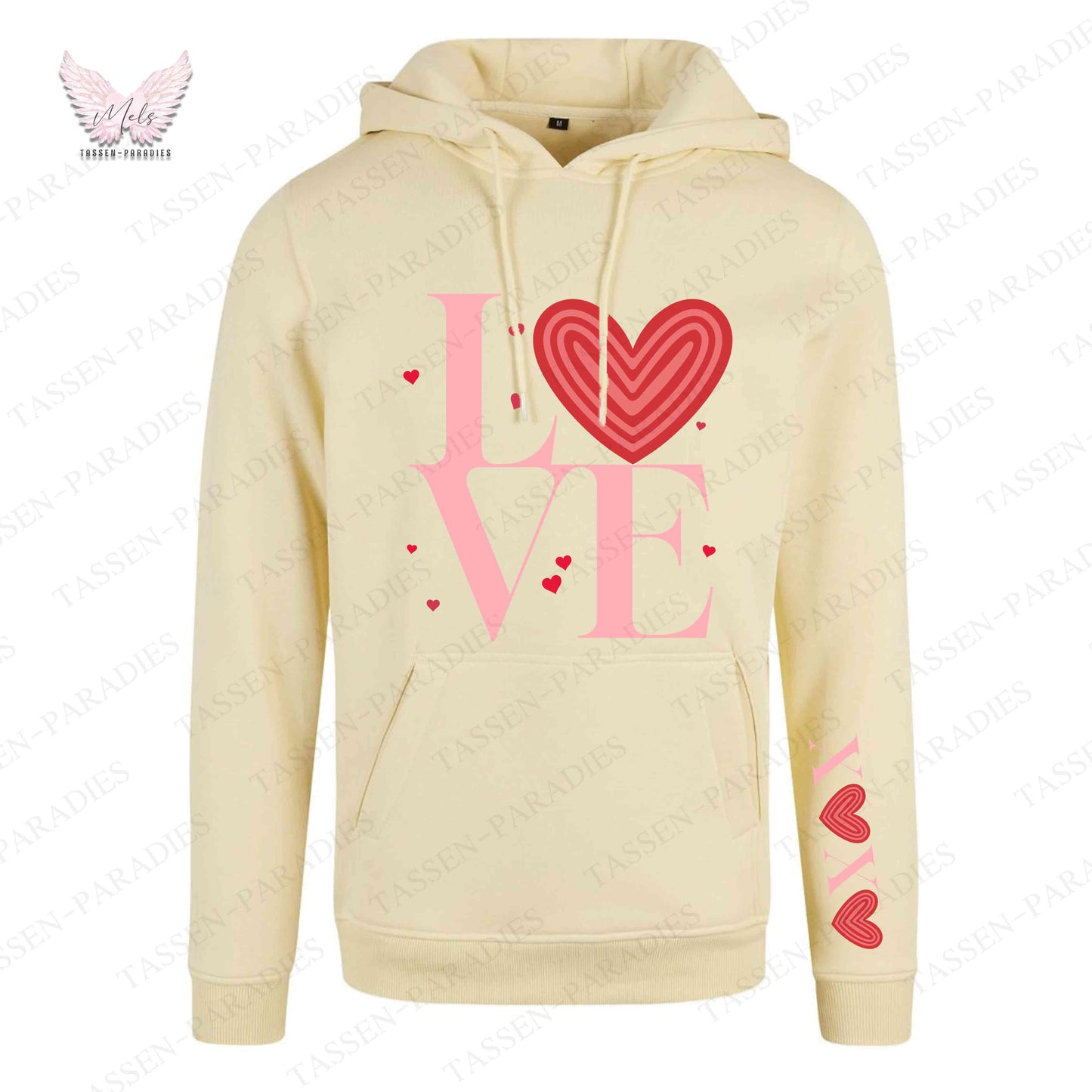 Hoodie mit Statement-Print – "LOVE"