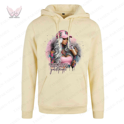Hoodie mit Statement-Print – "DON´T WORRY!"
