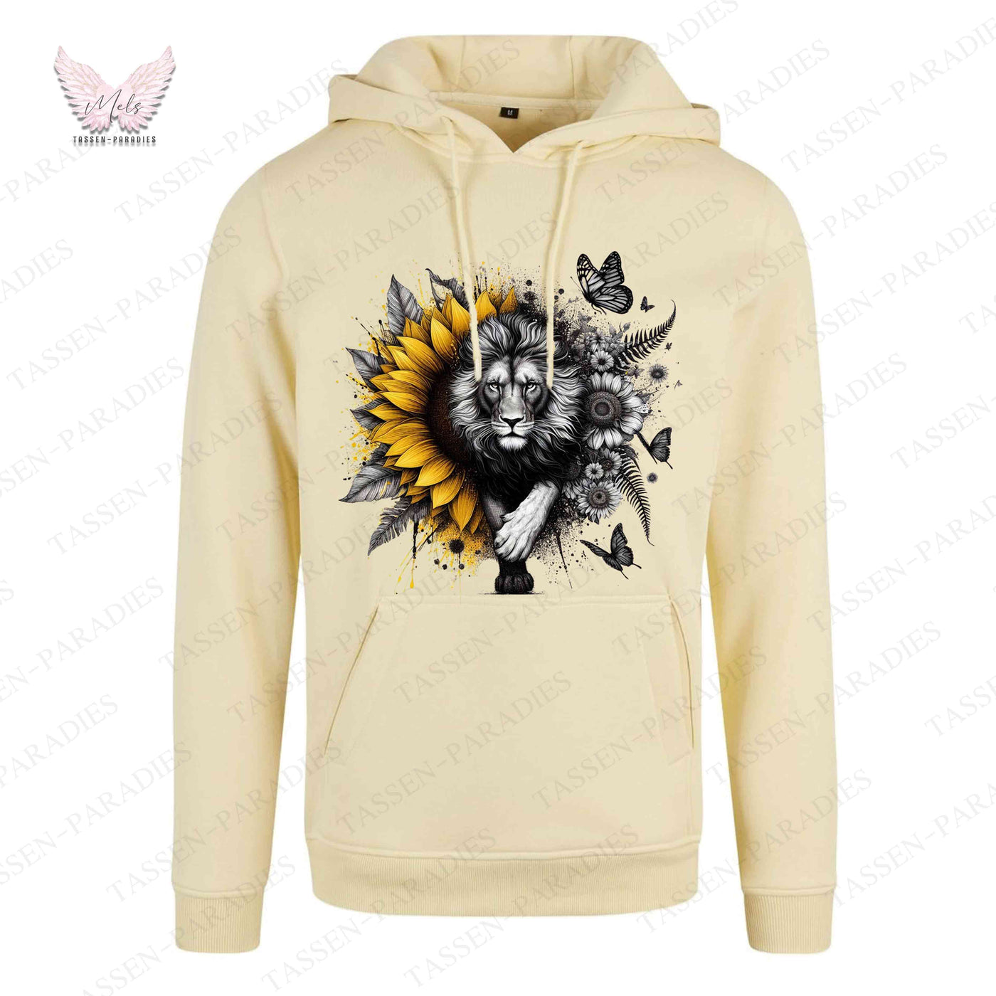 Hoodie mit Statement-Print – "LÖWE"