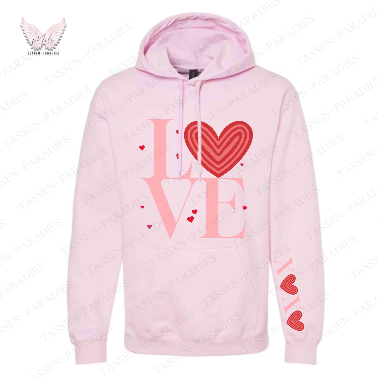 Hoodie mit Statement-Print – "LOVE"