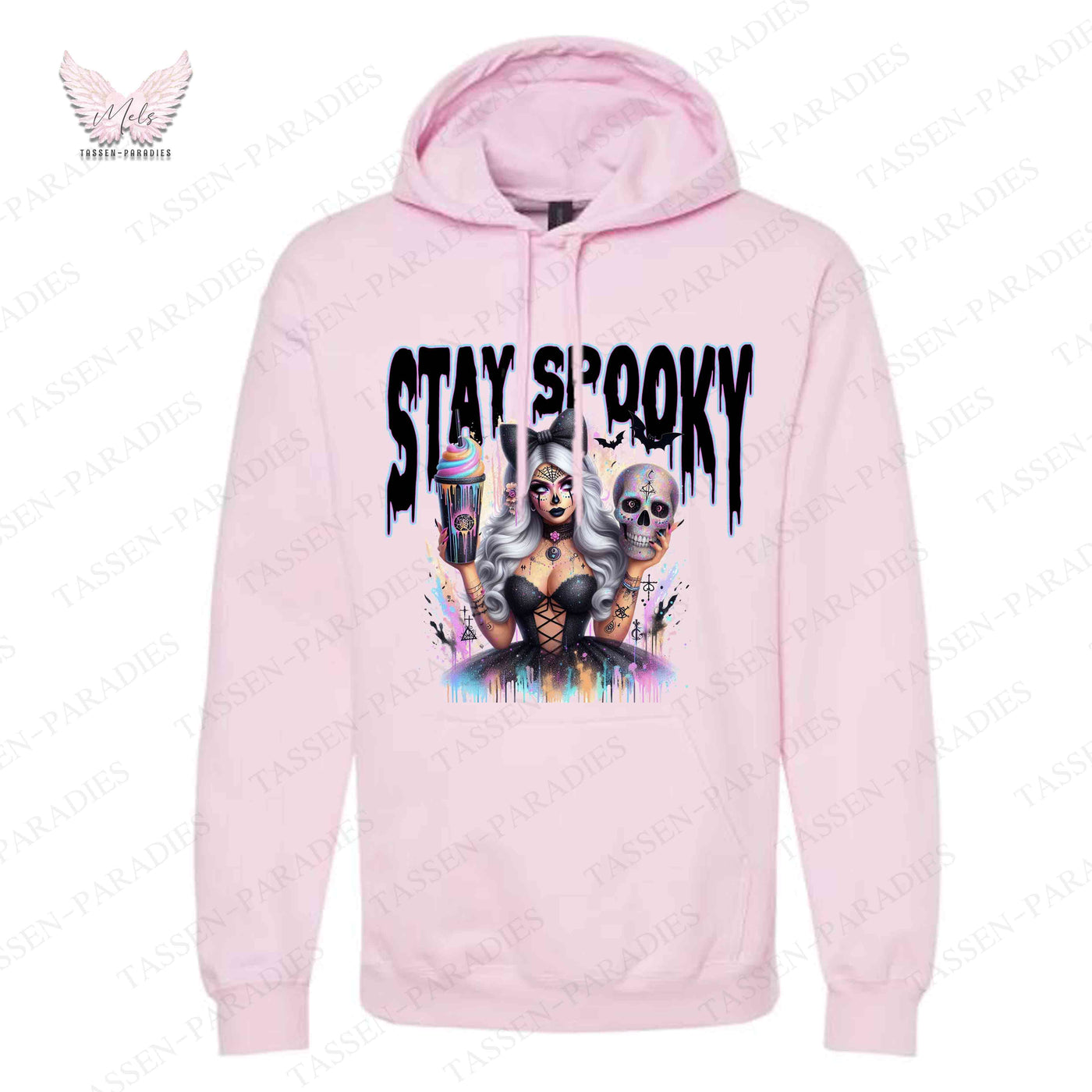 Hoodie mit Statement-Print – "STAY SPOOKY"