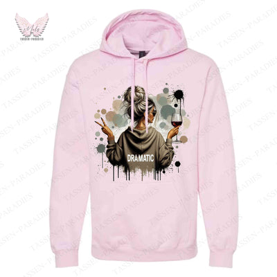 Hoodie mit Statement-Print – "DRAMATIC"
