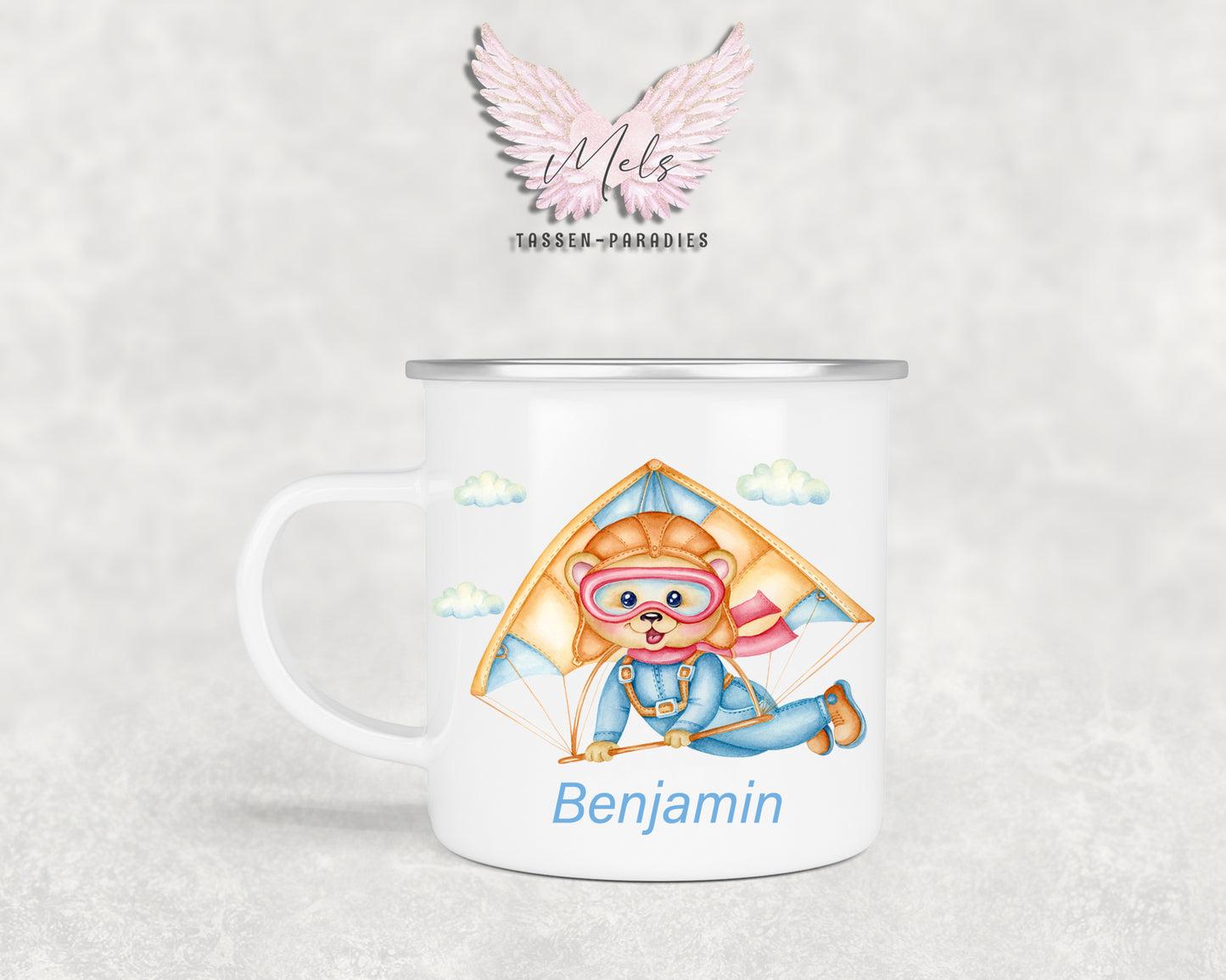 Personalisierte Kinder Tasse Bärchen 10 - mit und ohne Name