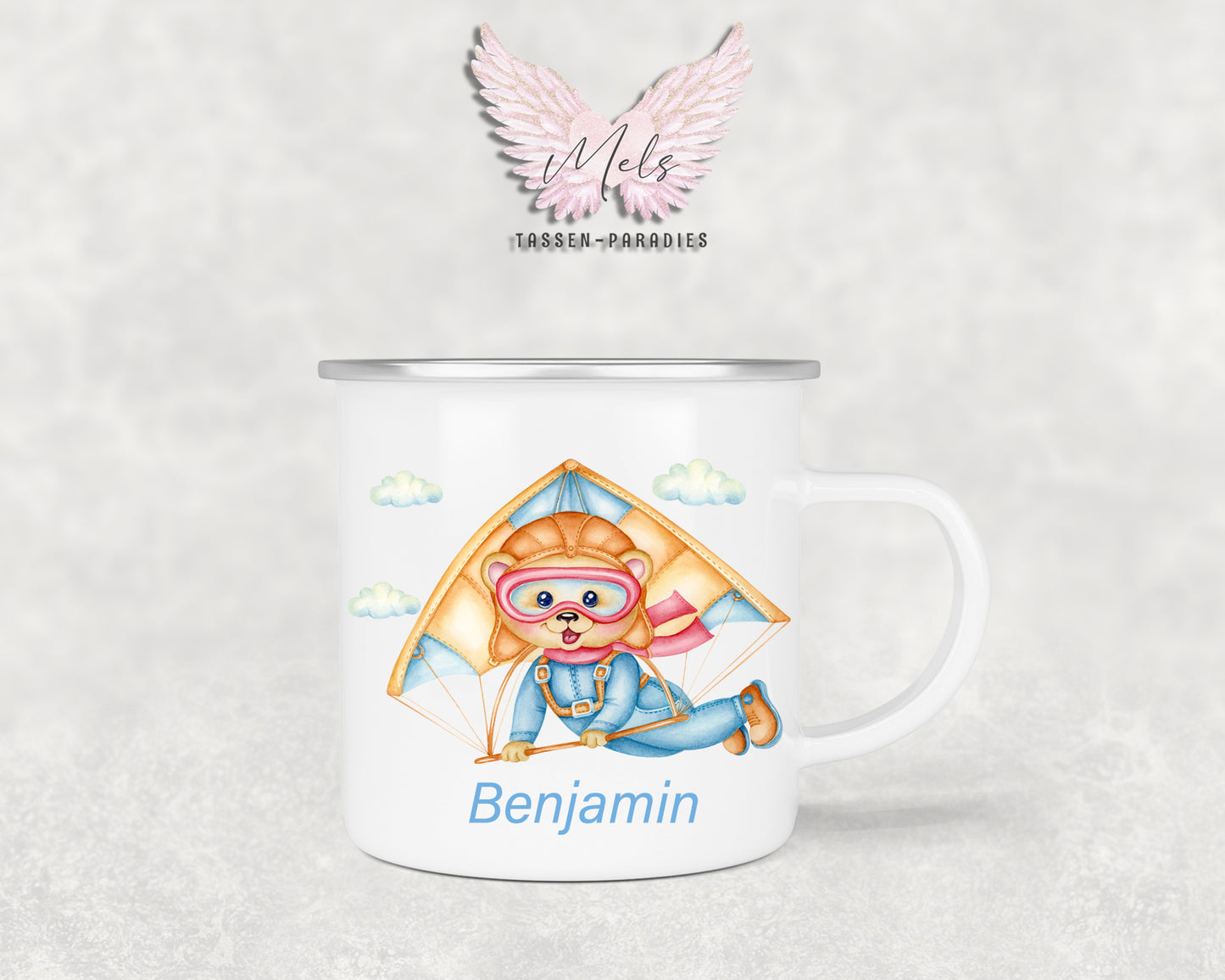 Personalisierte Kinder Tasse Bärchen 10 - mit und ohne Name