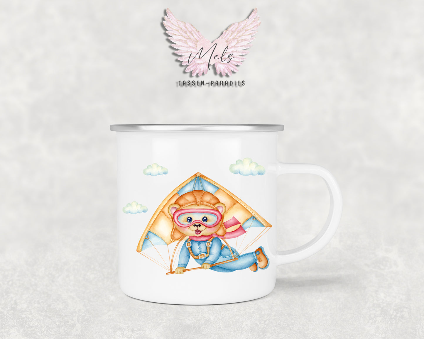 Personalisierte Kinder Tasse Bärchen 10 - mit und ohne Name