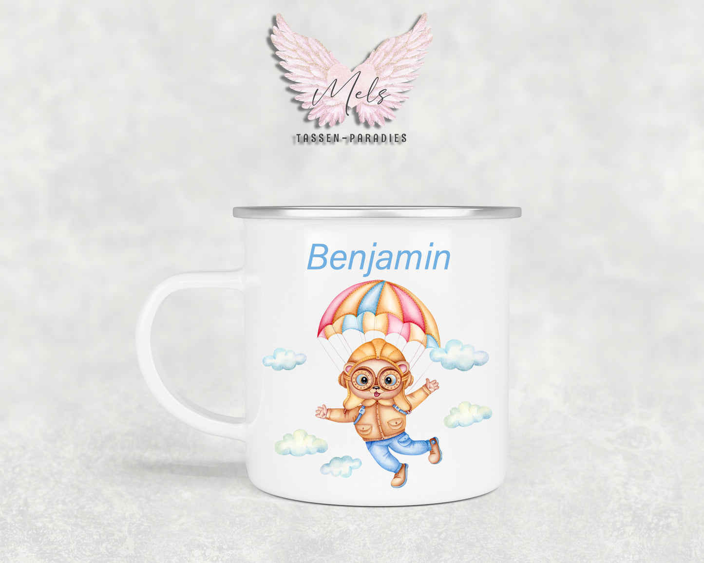 Personalisierte Kinder Tasse Bärchen 8 - mit und ohne Name