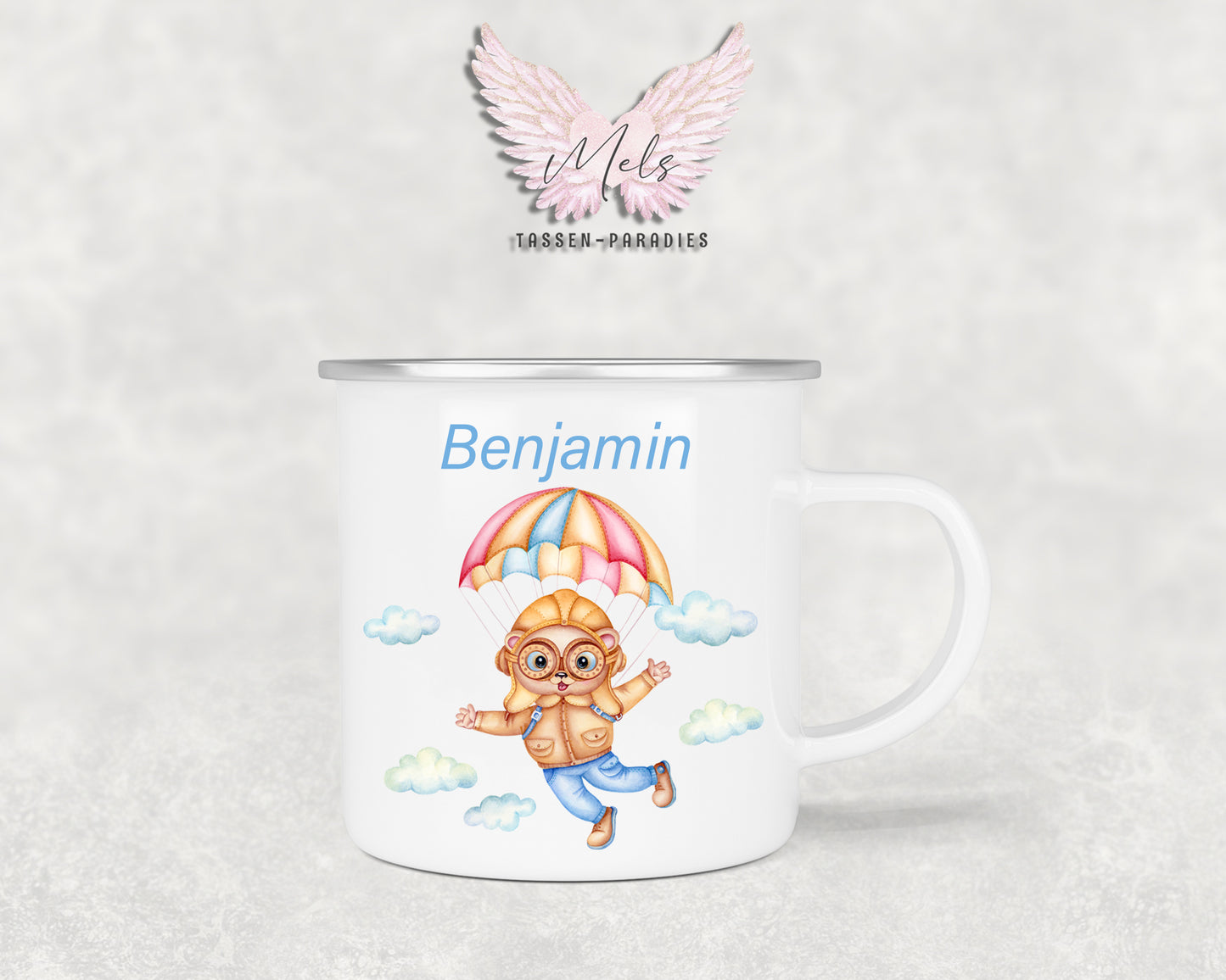 Personalisierte Kinder Tasse Bärchen 8 - mit und ohne Name