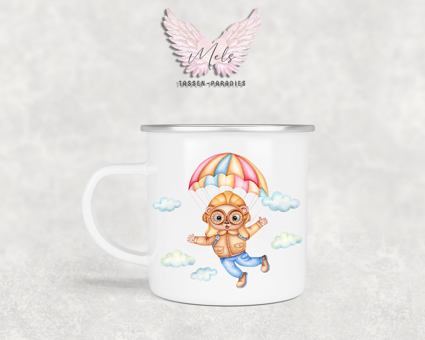 Personalisierte Kinder Tasse Bärchen 8 - mit und ohne Name