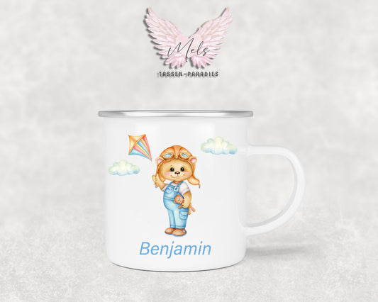 Personalisierte Kinder Tasse Bärchen 9 - mit und ohne Name