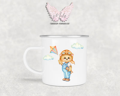 Personalisierte Kinder Tasse Bärchen 9 - mit und ohne Name