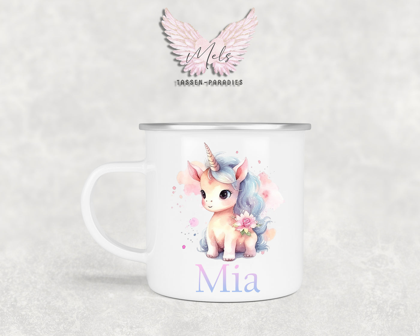 Personalisierte Kinder Tasse Einhorn 1 - mit und ohne Name