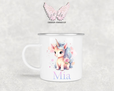 Personalisierte Kinder Tasse Einhorn 1 - mit und ohne Name