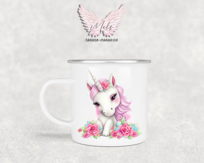 Personalisierte Kinder Tasse Einhorn 10 - mit und ohne Name