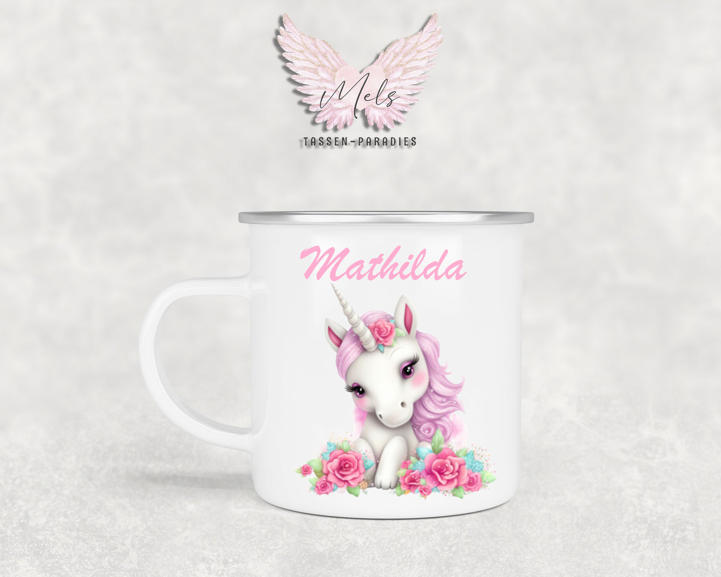 Personalisierte Kinder Tasse Einhorn 10 - mit und ohne Name