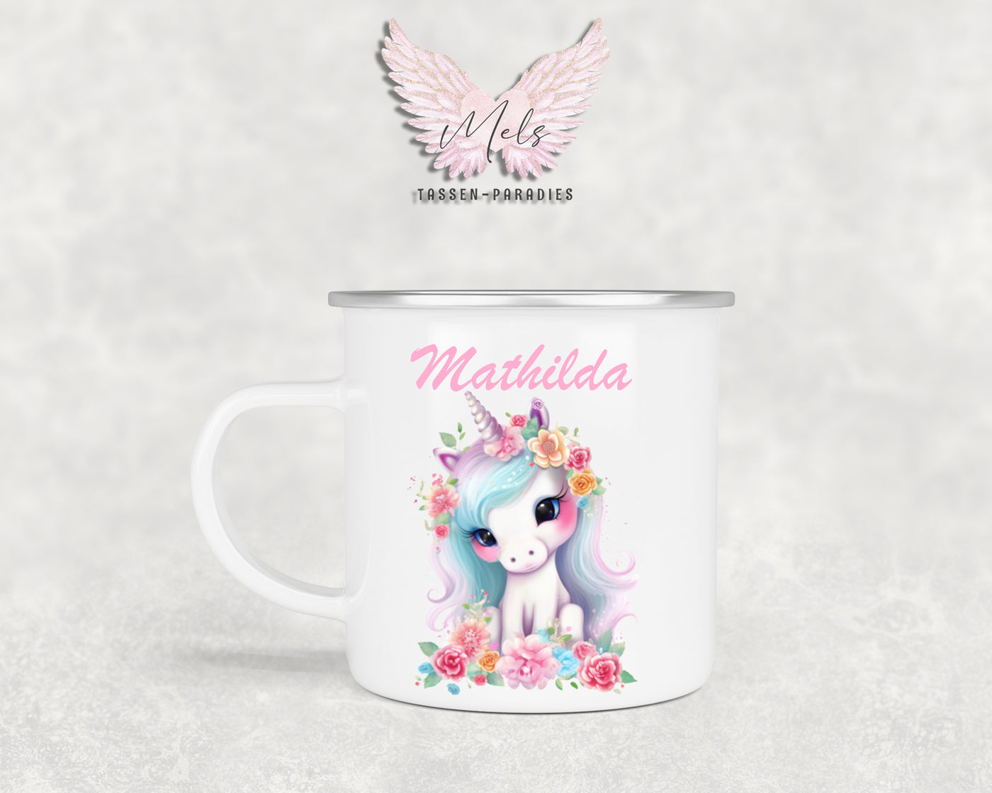 Personalisierte Kinder Tasse Einhorn 11 - mit und ohne Name