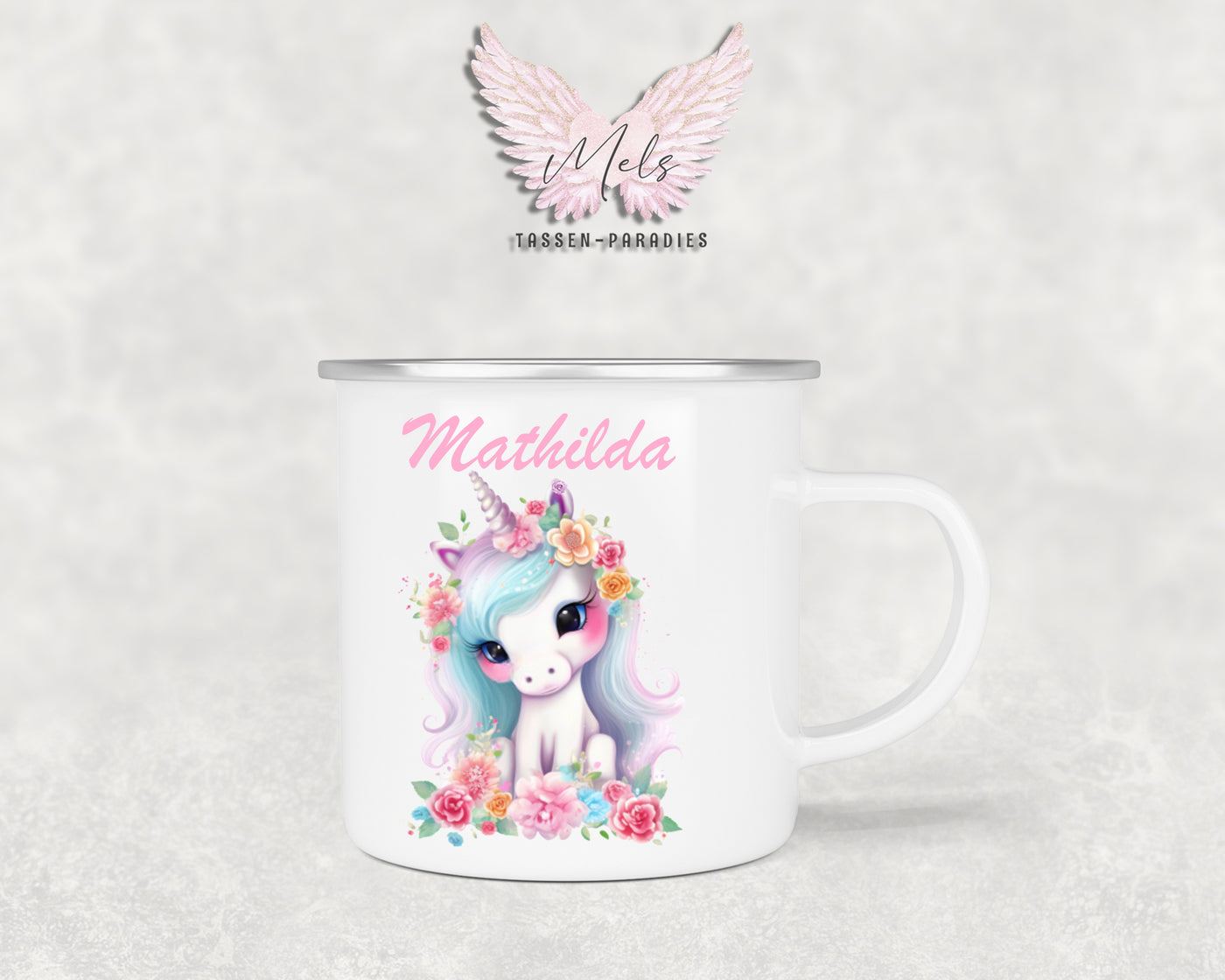 Personalisierte Kinder Tasse Einhorn 11 - mit und ohne Name