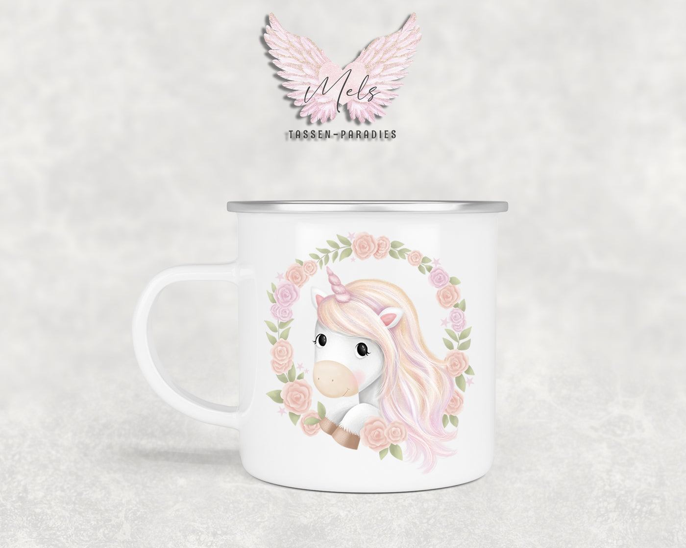 Personalisierte Kinder Tasse Einhorn 12 - mit und ohne Name