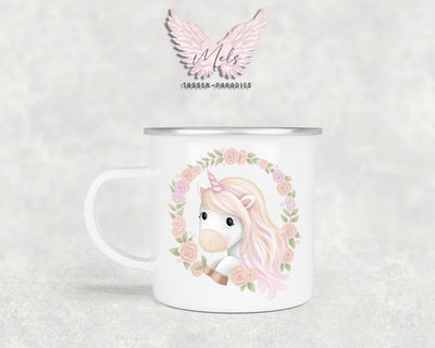 Personalisierte Kinder Tasse Einhorn 12 - mit und ohne Name