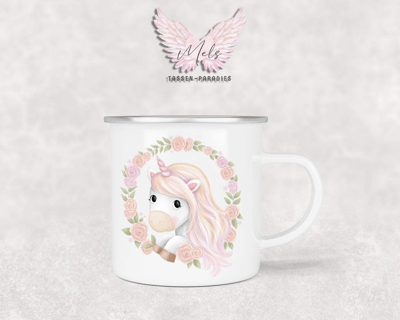 Personalisierte Kinder Tasse Einhorn 12 - mit und ohne Name