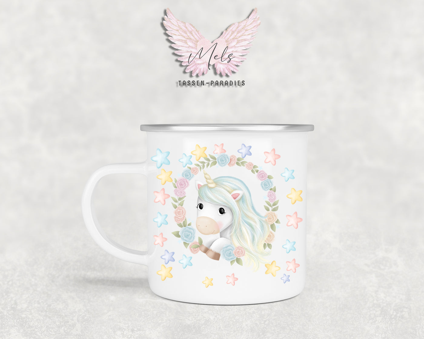 Personalisierte Kinder Tasse Einhorn 13 - mit und ohne Name