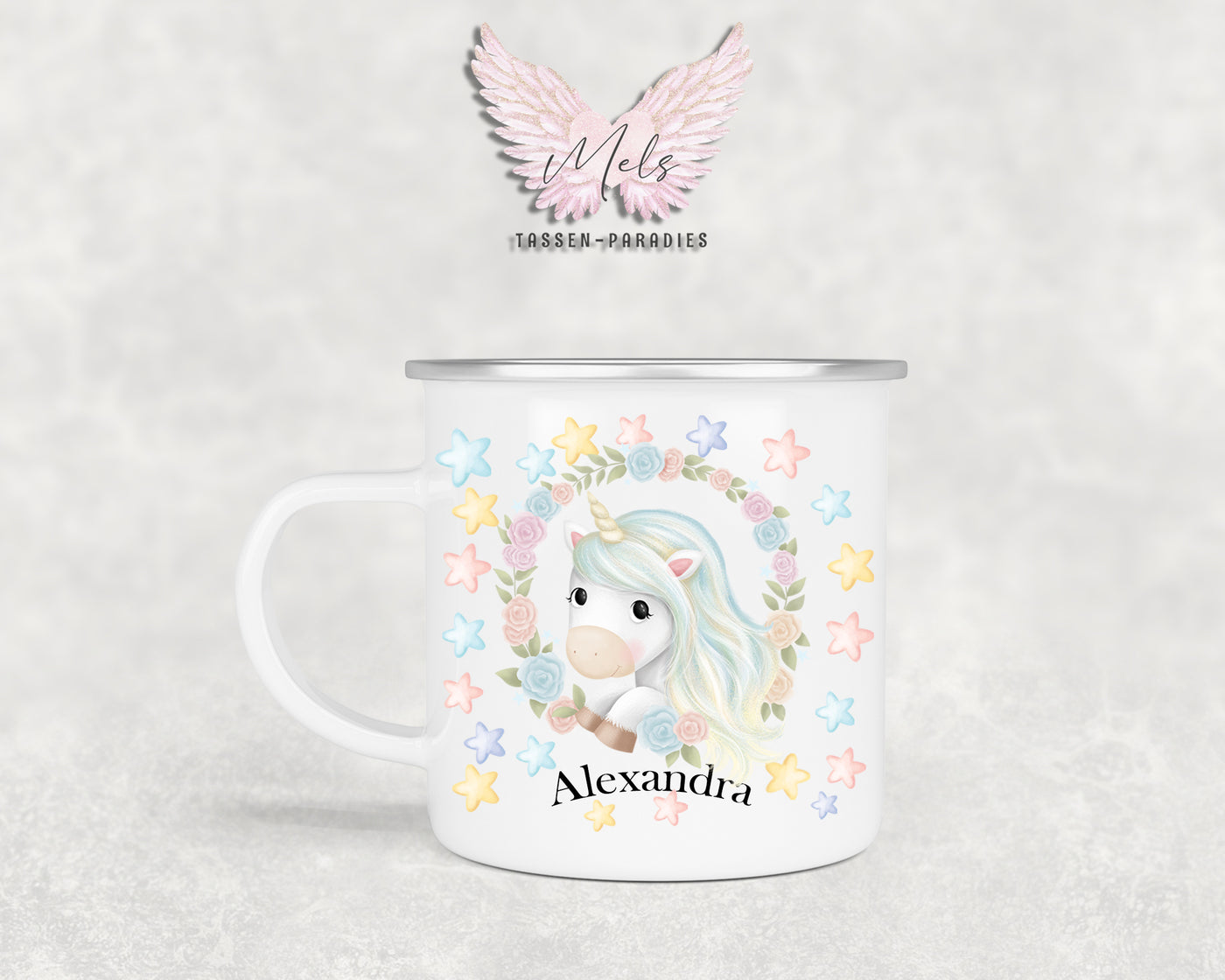 Personalisierte Kinder Tasse Einhorn 13 - mit und ohne Name