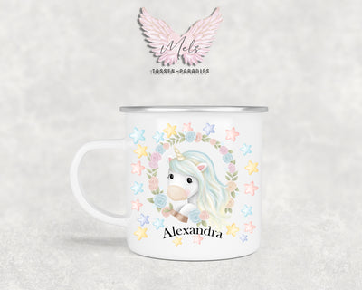 Personalisierte Kinder Tasse Einhorn 13 - mit und ohne Name