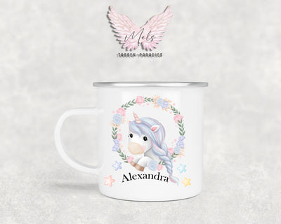 Personalisierte Kinder Tasse Einhorn 14 - mit und ohne Name