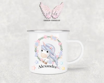 Personalisierte Kinder Tasse Einhorn 14 - mit und ohne Name