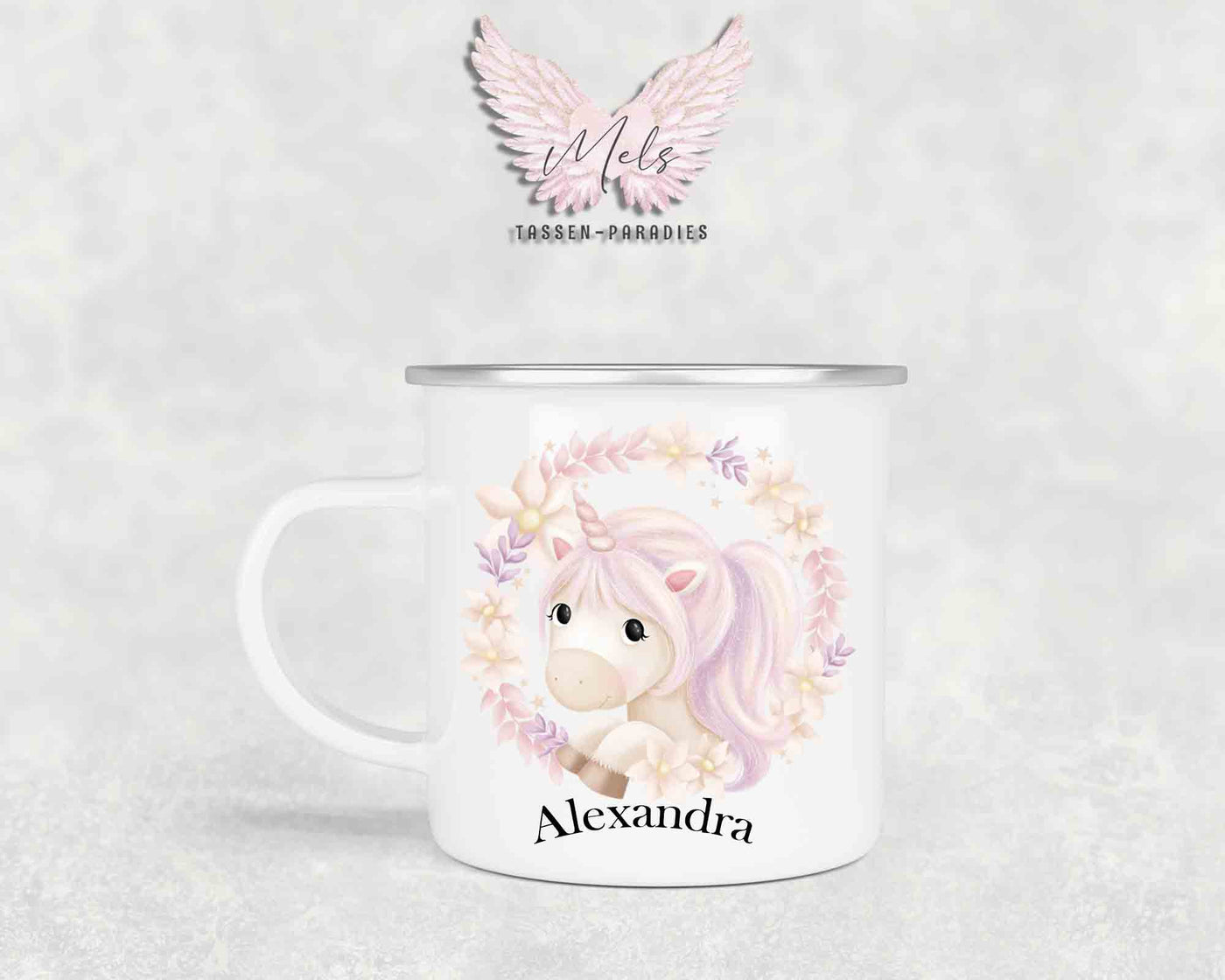 Personalisierte Kinder Tasse Einhorn 15 - mit und ohne Name