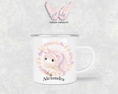 Personalisierte Kinder Tasse Einhorn 15 - mit und ohne Name