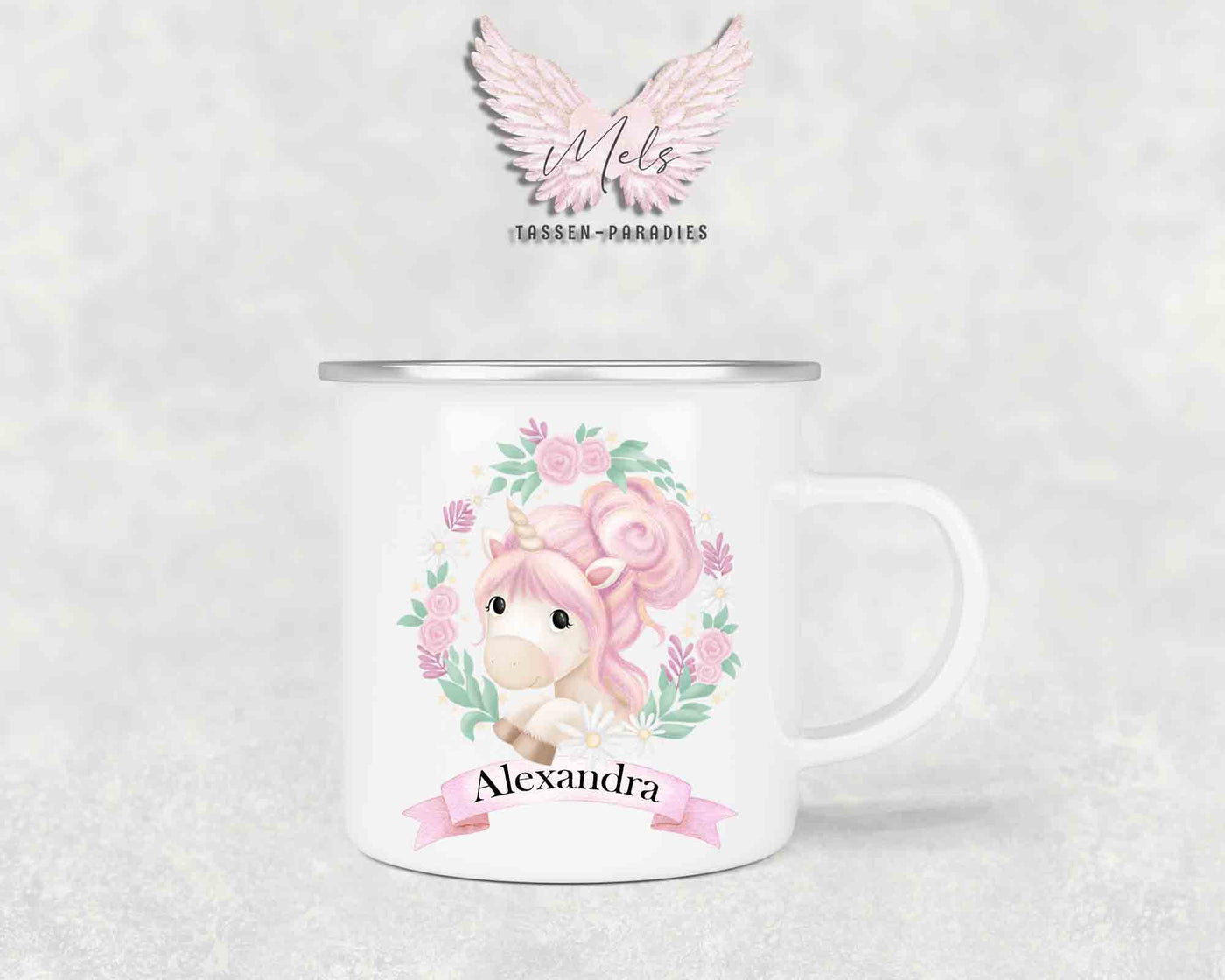 Personalisierte Kinder Tasse Einhorn 16 - mit und ohne Name
