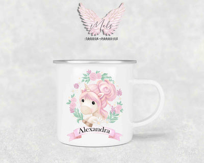 Personalisierte Kinder Tasse Einhorn 16 - mit und ohne Name